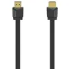 Image de Hama Câble HDMI 4K Plat Garantie 10ans (Cable HDMI High Speed avec Ethernet, Cordon HDMI 4k, 1.5m, mâle-mâle, Câble Ethernet HEC, Retour Audio, 18 Gbit/s, Résolution 4096x2160, Blindé, Plaqué Or) Noir