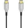 Image de Hama Câble HDMI  optique actif, fiche mâle - mâle, 4K, doré, 15 m,Garantie 10 ans, Noir et Gris