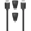 Image de Hama HDMITM Hte Vit, Ultra HD 4K, Ethernet, 1,50 m + 2 adaptateurs HDMITM