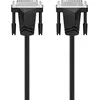 Image de Hama câble DVI (WQHD, 1440p, 24+5 broches, double liaison, cordon, double or, pour TV, PC, 1,5m) noir