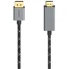 Image de Hama Câble DisplayPort vers HDMI 4K 1,50m Garantie 30ANS (Ultra HD, 4K, aluminium, connecteurs plaqués or, double blindage, Gaine renforcée en fibres d'aramide) noir