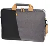 Image de Hama Sacoche Ordinateur Portable 15.6 pouces (Sac Ordinateur 'Florence', Sac à Bandoulière PC et Tablette 40cm, Pochette Housse PC, Idéal Cadeau) Gris & Noir