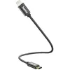 Image de Hama Câble iPhone (Câble Lightning Certifié MFI, Câble Chargeur iPhone USB-C/Lightning, 0.2m, Idéal Apple iPad/iPhone 14 13 12 11 Pro Max Plus mini SE XS Max XR X 8 7) Noir
