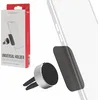Image de Hama Support Téléphone Voiture Universel Magnet Alu (Support téléphone pour Voiture aimanté, Fixation sur Grille aération, pivotable 360°, Inclus 2 plaques métaliques) Noir/Gris