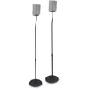 Image de Hama Lot de 2 Supports de Haut-Parleur réglables en Hauteur (pour Mini Haut-parleurs, Haut-parleurs arrière en système Surround, avec Guide de câble, Support de Haut-Parleur Universel, antidérapant,