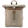 Image de Hama Sac à Dos Roll Top Silvan 21 à 29L (Sac à dos Femmes Hommes, Backpack pour Ordinateur 16.2"/41cm, Sac à Dos Etudes Voyage Sport, PET-Recyclé) Beige