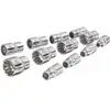 Image de VIGOR Jeu de clés à douille multiprofil 6,3 mm (1/4") carré creux - 12 pièces, L 25 mm