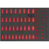 Image de VIGOR Insert en mousse souple 1/1, set d’embouts pour clés à douille, vide V2838