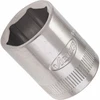 Image de VIGOR Embout carré intérieur 6,3 mm = 1/4" douille profil hexagonal extérieur V2426N, carré creux 6,3 mm, longueur totale 25 mm