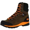 Image de Hanwag Bottes de chasse Kalixfors Mid SF extra imperméables et stables pour homme avec dessus en cuir nubuck et semelle extérieure adhérente, Marron/orange., 42 EU
