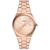 Image de Fossil Scarlette Montre pour femmes, mouvement à quartz, bracelet en acier inoxydable ou en cuir