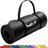 Image de MOVIT Tapis Gymnastique - Doux pour Peau, sans Phthalates, 190x60x1,5cm, en Noir - Musculation, Fitness