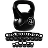 Image de MOVIT Kettlebell Basic Black - 1kg, Haute Qualité, Matière Synthétique, Testé en Matière Toxique - Boule de Fonte, Haltère Russe, Poids à Poignée, Musculation