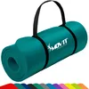 Image de MOVIT Tapis Gymnastique - Doux pour Peau, sans Phthalates, 190x60x1,5cm, en Bleu Pétrole - Musculation, Fitness