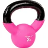 Image de MOVIT Kettlebell Pro, haltère sphérique en Fonte avec revêtement en néoprène, 12 Variantes : 2 à 24 kg, testé au Niveau des substances nocives, haltère d'élan, 2 kg Rose