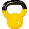 Image de MOVIT Kettlebell Pro, haltère sphérique en Fonte avec revêtement en néoprène, 12 Variantes : 2 à 24 kg, testé au Niveau des substances nocives, haltère d'élan, 4 kg Jaune