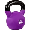 Image de MOVIT Kettlebell Pro, haltère sphérique en Fonte avec revêtement en néoprène, 12 Variantes : 2 à 24 kg, testé au Niveau des substances nocives, haltère d'élan, 20 kg Violet