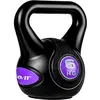 Image de MOVIT Kettlebell Stylish Black - 6kg, avec Housse en Matière Plastique, Protégeant le Sol, Testé contre Substances Nocives, Violet - Boule de Fonte, Haltère Russe, Poids à Poignée, Musculation