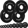 Image de MOVIT Set Disques d'Haltères PRO - en Fonte, Haute Qualité, 30/31mm - Kit Poids Musculation, Fitness, Gym