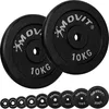 Image de MOVIT set de disques d'haltères PRO, 100% en fonte, perçage 30/31 mm, set de disques de poids poids haltères
