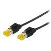Image de CONNECT 0,50 m Full Cuivre Câble Patch RJ45 S/FTP Cat 6 A LSOH Snagless Noir