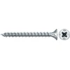 Image de fischer Vis PowerFast II FPF II CZF 4,0x50 BC 200 Tête fraisée, empreinte PZ, zingué blanc, filetage total