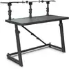 Image de Gravity FDJT 01 table DJ Desk avec supports ordinateur portable et enceintes ajustables