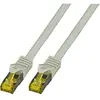 Image de EFB Elektronik MK7001.1,5G RJ45 Câble réseau patch CAT 6a (câble brut CAT 7) S/FTP 1,50 m Gris F