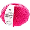 Image de Rico Luxury Super 100 Fb. 06 Laine super fine 18,5 microns pour tricot et crochet Fuchsia
