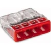 Image de WAGO GmbH& Co. KG Bornier de connexion boîte 4x 0,5-2,5 rouge 2273-204