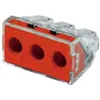 Image de WAGO Limit 773-173 Connecteur de fil à pousser 3 pôles, Orange/transparent, 25-60 mm