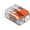 Image de WAGO Borne de Raccordement Compact, pour tous Types de Conducteurs, Max. 4 mm², 2 Conducteurs, avec Leviers, Couleur Du Boîtier Transparent, Température Ambiante Max. 85 °C (T85), 4,00 mm²