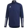 Image de Adidas Chaleureux Haut de Football Manche Longue pour Homme, Taille M, Équipe Bleu Marine/Blanc