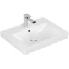 Image de V&B Meuble lavabo Subway 2.0 60x47cm, blanc C+, avec trou robinet, trop-plein