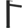 Image de Villeroy & Boch Loop & Friends Robinet de lavabo surélevé, sans bonde, avec cartouche en céramique, robinet de lavabo, économiseur d'eau, hauteur du bec 251 mm, rond, noir mat