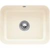 Image de V&B Évier sous-plan Cisterna 60C avec garniture vidage, excentrique, ivoire CeramicPlus