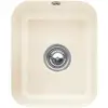 Image de V&B Évier sous-plan Cisterna 45 m garniture vidage, excentrique, ivoire CeramicPlus