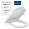 Image de Siège WC 9M68Q1 du métro 2.0 de Villeroy & Boch avec fonction de libération rapide, 9M68Q101