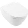 Image de V&B Subway 2.0 WC suspendu, cuvette à chasse profonde 37x56cm, D-Flush, sans rebord, blanc C-plus