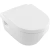 Image de Villeroy & Boch Architectura Combi-Pack lavable WC DirectFlush (bord de chasse ouvert) avec siège WC avec fonction SoftClosing, White Alpine, 5684HRR1, Couleur: Céramique blanche plus