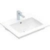 Image de V&B Lavabo VENTICELLO 60x50, avec trou robinet, trop-plein, blanc