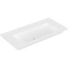 Image de V&B Meuble lavabo VENTICELLO 100x50 cm, sans robinetterie, avec trop-plein, blanc C-plus