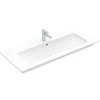 Image de V&B Meuble lavabo VENTICELLO 120x50, avec trou robinet, avec trop-plein, blanc