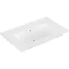 Image de V&B Meuble lavabo VENTICELLO 80x50 cm, sans robinetterie, avec trop-plein, blanc C-plus