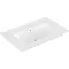 Image de V&B Meuble lavabo VENTICELLO 80x50 cm, avec trou robinet, trop-plein, blanc