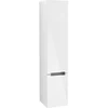 Image de V&B Armoire haute Subway 2.0 35x165x37cm, gauche, chrome brossé, blanc brillant