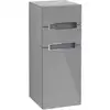 Image de V&B Armoire latérale Subway 2.0 35,6x85,7cm, droite, gris clair, blanc, gris brillant