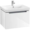 Image de V&B Subway 2.0 Meuble sous lavabo 63,7x42x45,4cm, chrome, blanc brillant