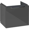 Image de V&B Subway 2.0 Meuble sous lavabo 48,5x42x38cm, poignée chrome, gris brillant