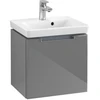 Image de V&B Subway 2.0 Meuble sous lavabo 44x42x35,2 cm, poignée chrome, gris brillant